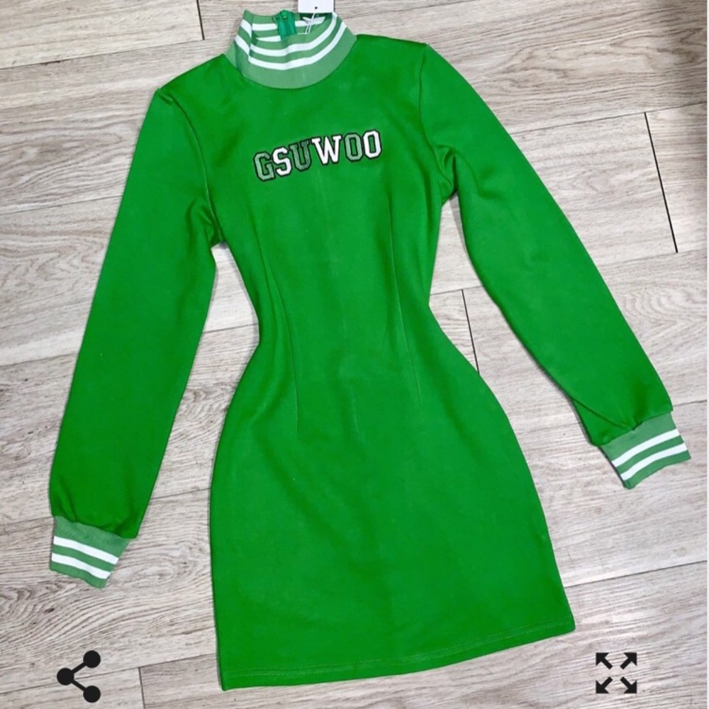 Gsuwoo Shop So Real lime green dress